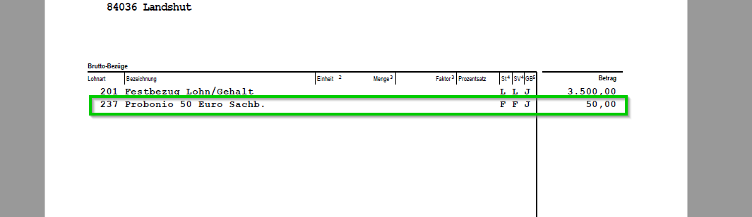 Probeabrechnung am Beispiel DATEV