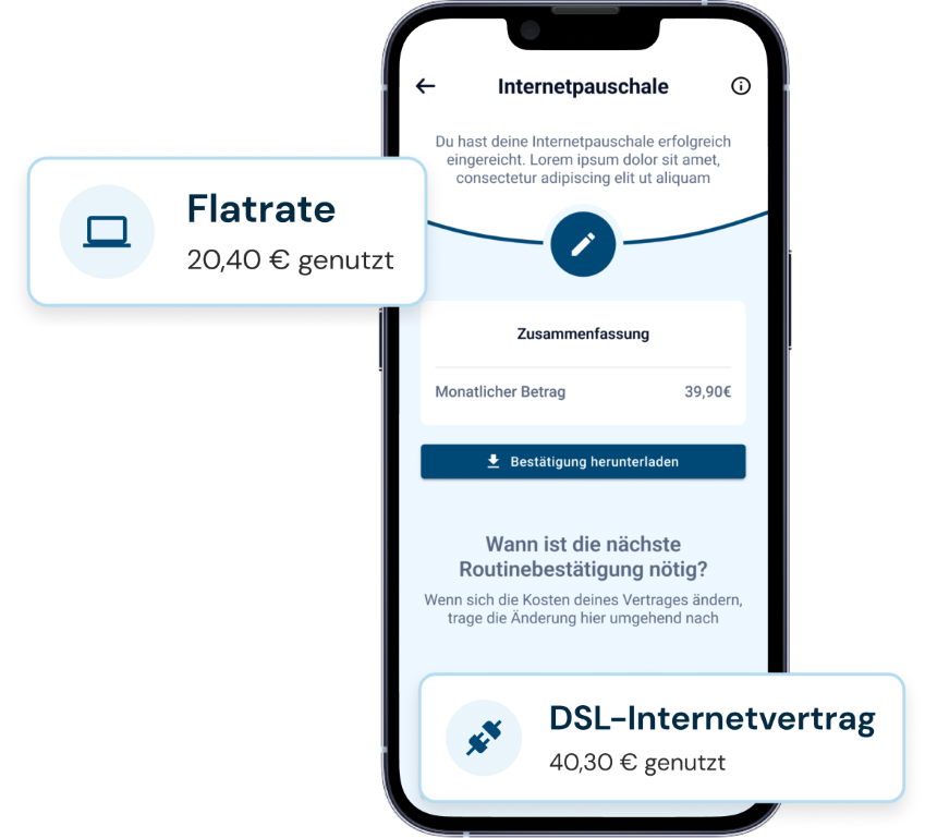 50 Euro Internetpauschale per App